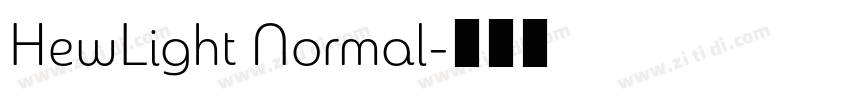 HewLight Normal字体转换